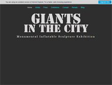 Tablet Screenshot of giantsinthecity.org